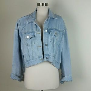 Skylar rose denim jacket small